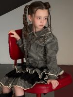 【90-140】シャツorスカート 女の子 フリル付き チェック ティアード - 画像 (6)