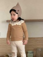 【73-110】カーディガン トップス レギンス ニット 折り襟 女の子 - 画像 (8)