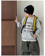 【90-160】トレーナー 男の子 プリント カジュアル トレンド - 画像 (12)