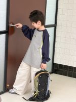 【100-170】長袖Tシャツ 男の子 配色クルーネック 着回しやすい カジュアル - 画像 (14)