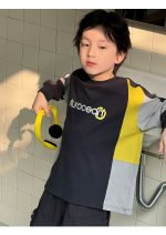 【90-160】長袖Tシャツ 男の子 レーシング風 ゆったり 韓国風 カジュアル - 画像 (8)