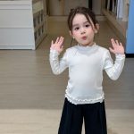 【80-140】アウターorインナーor8分丈パンツ 女の子 おしゃれ 猫柄 星モチーフ - 画像 (7)