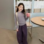 【100-170】トップス 女の子 無地 フリル 6色選べる - 画像 (10)