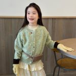 【100-170】カーディガン 女の子 ニット カジュアル 着せやすい - 画像 (7)