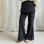 【100-170】パンツ 女の子 ベルボトム レイヤード 合わせやすい - 画像 (8)