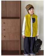 【90-160】ベストorアウター 男の子 韓国風 あったか カジュアル - 画像 (6)