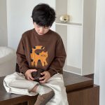 【90-160】ニットセーター 男の子 動物柄 厚手 あったか カジュアル - 画像 (2)