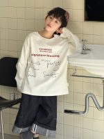 【100-160】長袖Tシャツ 男の子 カジュアル 英字プリント - 画像 (3)