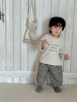 【73-110】パーカー ズボン 英字 プリント ストライブ カジュアル 男の子 - 画像 (5)