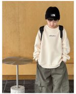 【90-160】トレーナー 男の子 英字プリント 裏起毛 合わせやすい - 画像 (7)