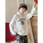 【100-160】長袖Tシャツ 男の子 アメカジ モックネック やわらか素材 - 画像 (7)
