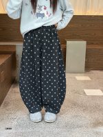 【100-170】パンツ 女の子 ドット柄 ゆったり 履きやすい - 画像 (4)