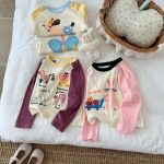 【90-140】長袖Tシャツ キッズ ラグラン かわいい お出かけに - 画像 (4)