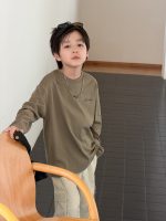 【100-170】長袖Tシャツ 男の子 コットン 英字プリント ゆったり - 画像 (29)