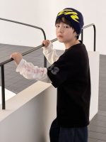 【100-170】長袖Tシャツ 男の子 コットン 英字プリント レイヤード風 - 画像 (7)