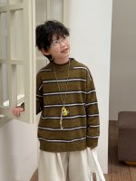 【90-160】セーター ストライブ 配色 カジュアル 合わせやすい 男の子 - 画像 (4)