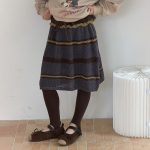【100-170】スカートorレギンス 女の子 透かし 配色 フリル - 画像 (7)