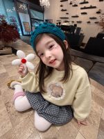 【80-140】トレーナーorスカート 女の子 裏起毛カートゥーン チェック柄 - 画像 (3)