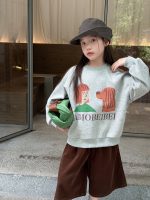 【100-170】トレーナー 女の子 カートゥーン プリント カジュアル - 画像 (4)