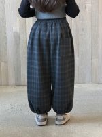 【100-170】パンツ 女の子 チェック柄 レトロ ゴムすそパンツ - 画像 (3)