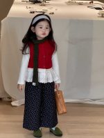 【90-140】ニットベスorパンツ 女の子 レース 韓国風 ガーリー 花柄 - 画像 (9)
