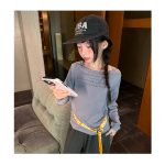 【100-160】長袖Ｔシャツ 女の子 おしゃれ シンプル 着せやすい - 画像 (2)