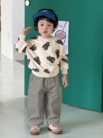 【73-100】パーカー 長袖 韓国風 クマ柄 カジュアル 男の子 - 画像 (3)