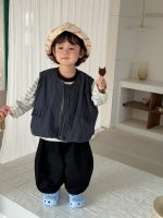 【73-110】ベスト Tシャツ ストライブ 配色 男の子 - 画像 (4)