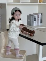 【73-110】パーカー レギンス ラッフルカラー プリント 女の子 - 画像 (4)