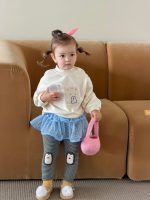 【73-110】パーカー レギンス ラウンドネック 長袖 カジュアル 女の子 - 画像 (6)