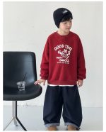 【90-160】トレーナー 男の子 カートゥーンプリント 裏起毛 あったか - 画像 (9)