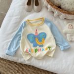 【90-140】長袖Tシャツ キッズ ラグラン かわいい お出かけに - 画像 (7)