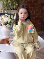 【80-140】ジップパーカーorパンツ 女の子 かわいい フリルデザイン - 画像 (4)