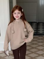 【90-150】ニットセーター 女の子 フード付き もこもこ あったか - 画像 (9)