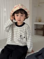 【73-110】ベスト Tシャツ ストライブ 配色 男の子 - 画像 (8)