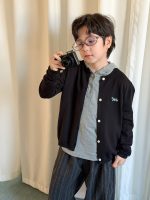 【100-170】ニットカーディガン 男女兼用 刺繍 ふんわり カジュアル - 画像 (3)
