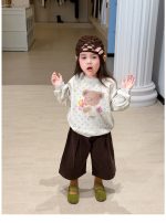 【80-140】トレーナーor8分丈パンツ 女の子 コーデュロイ 花柄 くまモチーフ - 画像 (22)
