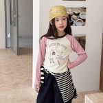 【100-170】長袖Ｔシャツ 女の子 ラグラン おしゃれ 合わせやすい - 画像 (6)