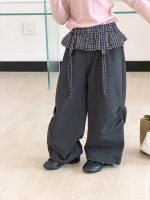 【100-170】パンツ 女の子 フリル レイヤード カジュアル - 画像 (3)