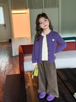 【100-170】トップス 女の子 ニット ハート ファッション - 画像 (4)