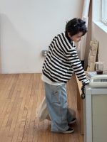 【100-170】ニットカーディガン 男女兼用 刺繍 ふんわり カジュアル - 画像 (21)