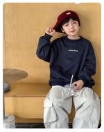 【90-160】トレーナー 男の子 英字プリント 裏起毛 合わせやすい - 画像 (5)