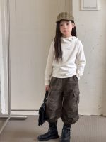 【100-170】トップス 女の子 フード付き ストレッチ 韓国風 - 画像 (4)