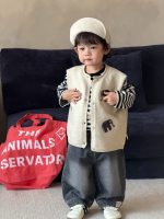 【73-110】ベスト Tシャツ ニット ラウンドネック 長袖 男の子 - 画像 (6)
