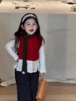 【90-140】ニットベスorパンツ 女の子 レース 韓国風 ガーリー 花柄 - 画像 (10)