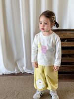 【73-120】長袖Ｔシャツ 女の子 ドット柄 カートゥーン かわいい - 画像 (5)
