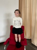 【90-140】長袖Tシャツ 女の子 リボンプリント 着回しやすい - 画像 (12)