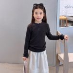 【100-170】トップス 女の子 無地 フリル 6色選べる - 画像 (6)