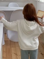 【90-150】ニットセーター 女の子 フード付き もこもこ あったか - 画像 (6)