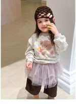 【80-140】トレーナーor8分丈パンツ 女の子 コーデュロイ 花柄 くまモチーフ - 画像 (16)